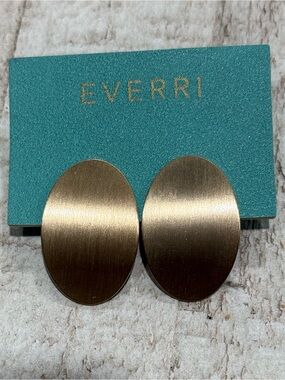 Everri Oval Gold Oval Earrings